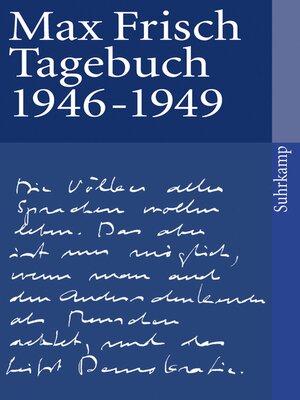 cover image of Tagebuch 1946-1949